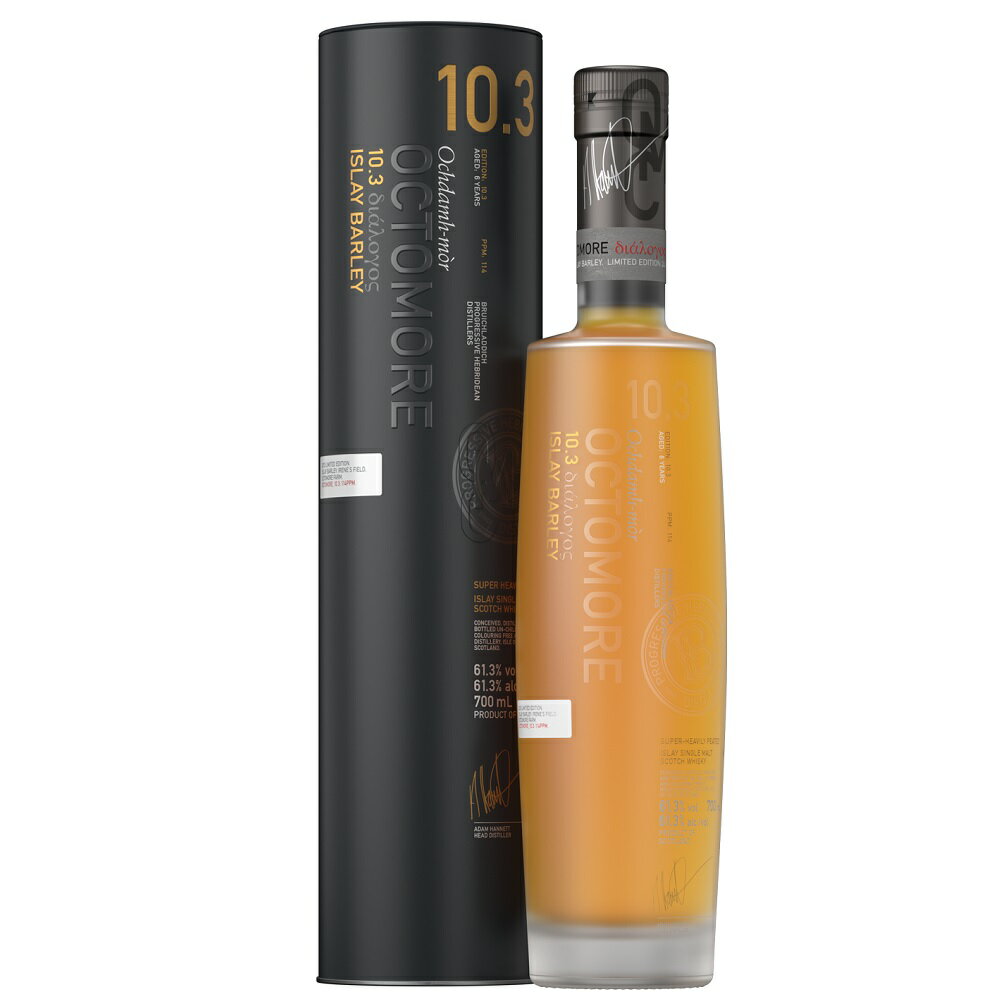 オクトモア アイラバーレイ 700ml 61.3度 10.3 エディション 正規輸入品 箱付 OCTOMORE ISLAY BARLEY EDITION　アイラモルト シングルモルト アイラウイスキーウヰスキーウィスキー IslayMalt SingleMalt Scotch Whisky kawahc