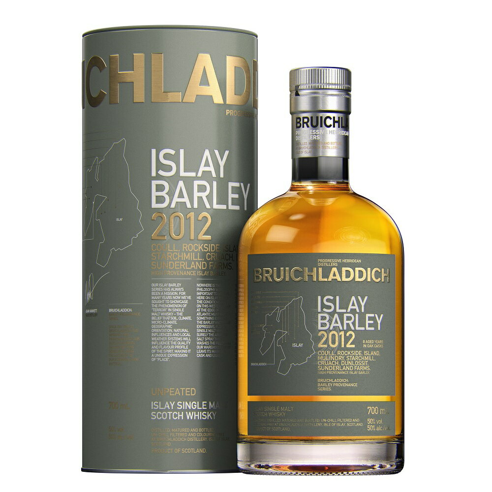 ブルイックラディ アイラバーレイ [2012] 700ml 50度 正規輸入品 箱付 第7弾 BRUICHLADDICH ISLAY BARLEY ブルックラディ ブリックラディック アイラモルト シングルモルト スコッチウイスキー Islay Single Malt Scotch Whisky イギリス英国スコットランド アイラ島 kawahc