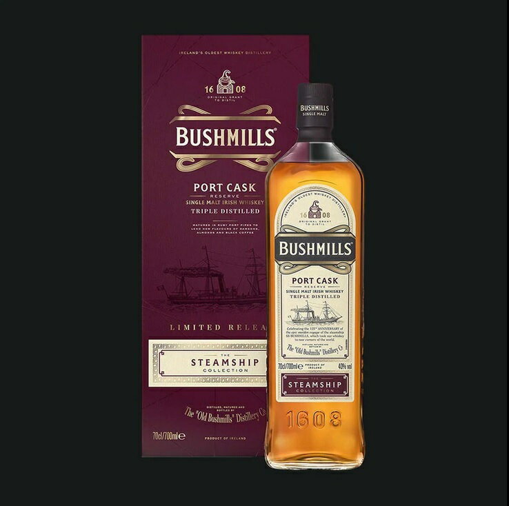 ブッシュミルズ ポートカスクリザーヴ スチームシップ コレクション 700ml 40度 箱付 bushmills The Steamship Colle…