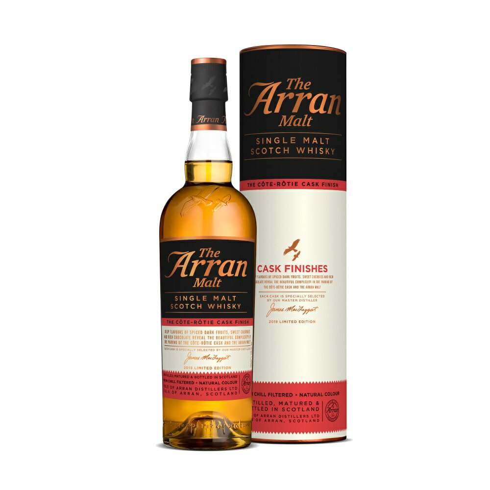 アランモルト コート・ロティ・カスクフィニッシュ 700ml 50度 正規輸入品 箱付 Arran Cote Rotie Cask Finish アイランドモルト シングルモルト アイランドウイスキーウヰスキーウィスキー IslandMalt SingleMalt Scotch Whisky 2019年エディション kawahc