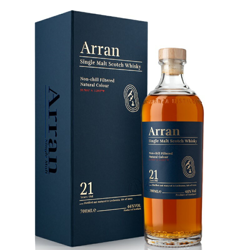 アラン 21年 700ml 46度 【2022年発売分】正規輸入品 箱付 アラン蒸溜所 Arran Distillery アランモルト アイランドモルト シングルモルトウイスキー Single Malt Whisky kawahc