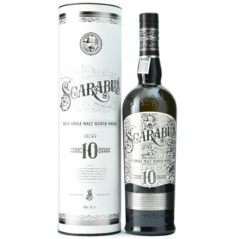 スカラバス 10年 700ml 46度 正規 箱なし Scarabus アイラモルト シングルモルト スコッチウイスキー Islay Single Malt Scotch Whisky イギリス英国スコットランド kawahc ※現在は箱なしとなります。