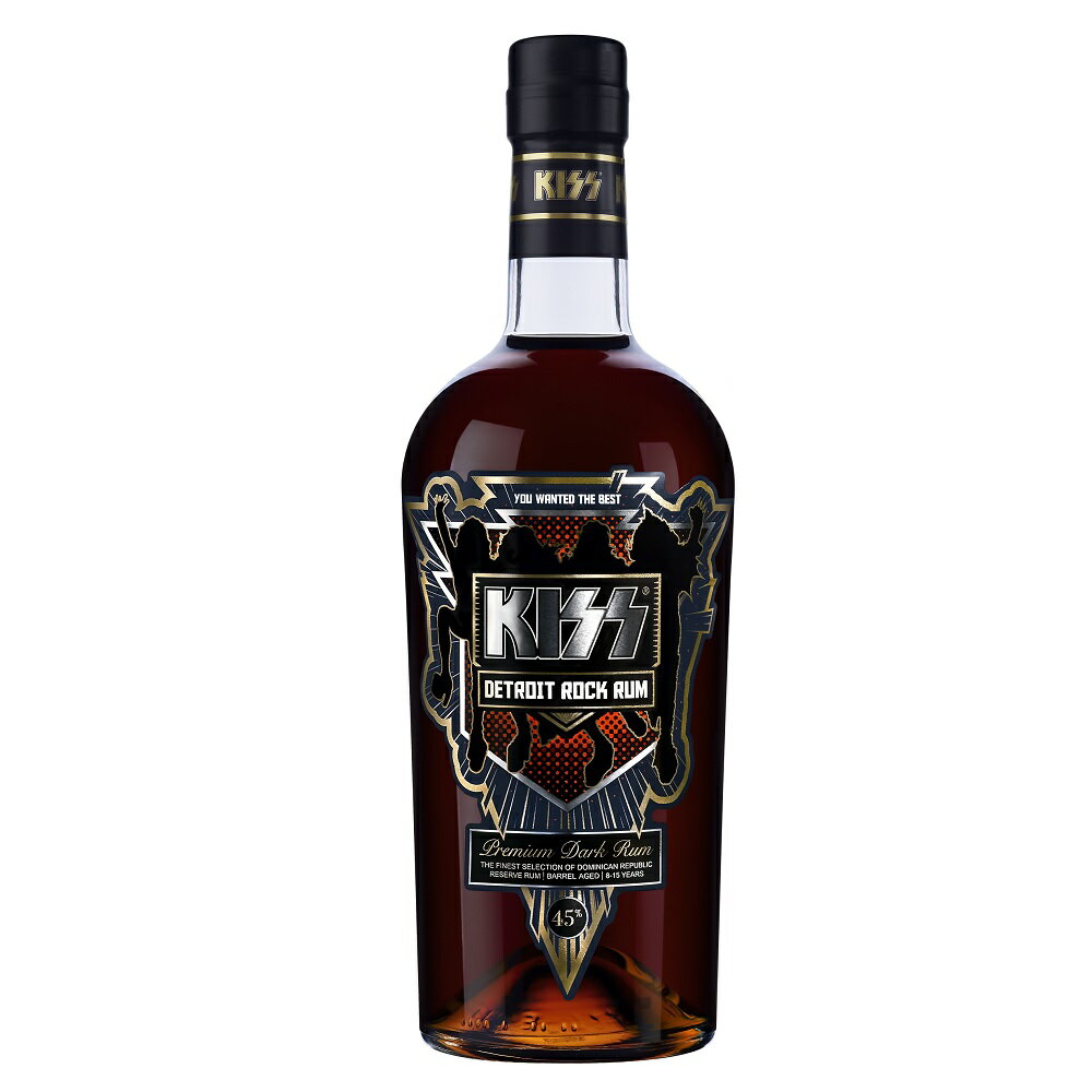 KISS キッス デトロイト ロック ラム 700ml 45度 KISS Detroit Rock Rum Premium Dark Rum ドミニカ産 ..