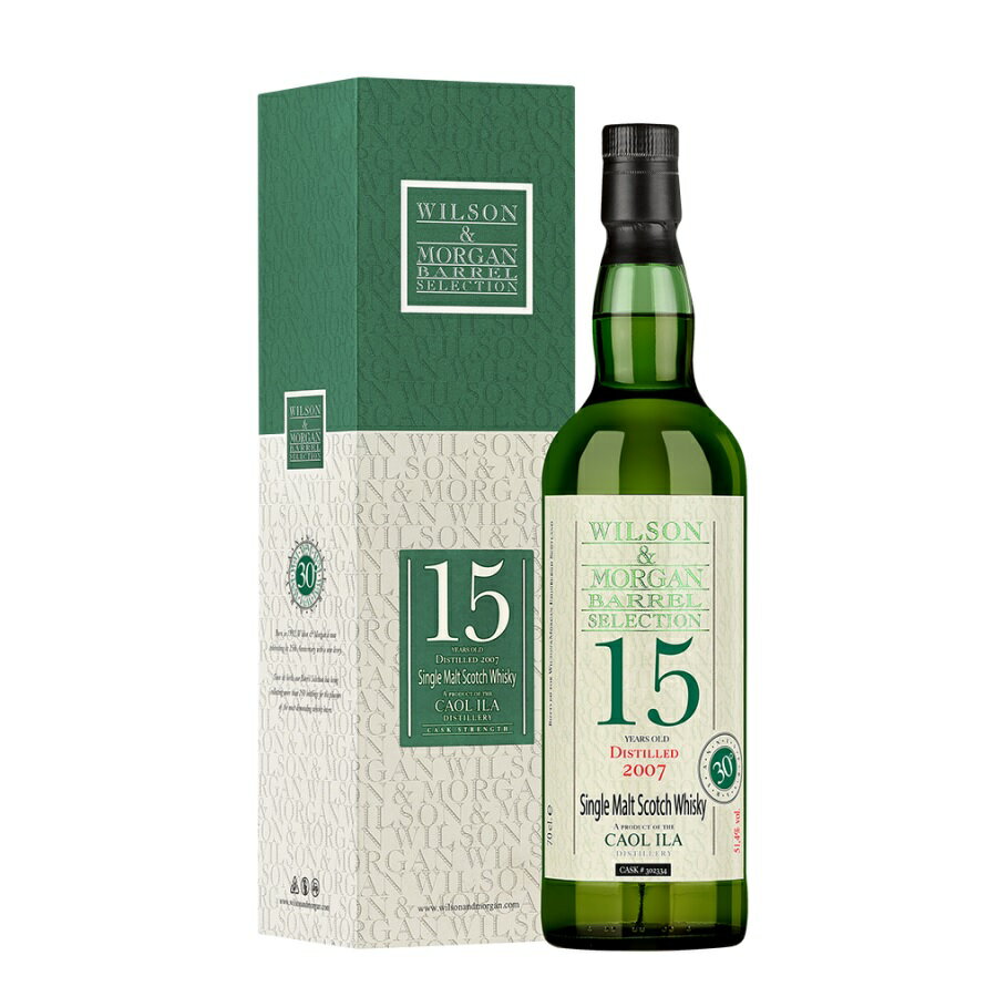 カリラ 15年 ウィルソン&モーガン 700ml 51.4度 箱付 30周年アニバーサリー 限定ボトル 2007年蒸溜 2022年詰 カスクストレングス Wilson & Morgan CAOL ILA アイラモルト シングルモルトウイスキー kawahc ※おひとり様1ヶ月に1本限り