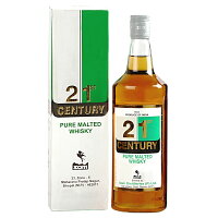 センチュリー ピュアモルテッド ウイスキー 750ml 42.8度 正規輸入品 箱付 21st Century Pure Malted Whisky インド産ウイスキー kawahc (※グレーン等も入っています)