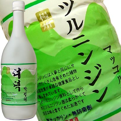 韓国 楊州 ツルニンジン マッコルリ[マッコリ] 1000ml 6度 kawahc