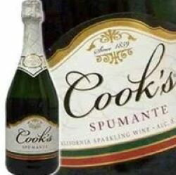 カリフォルニア スパークリングワイン 【全米NO.1 スパークリングワインの甘口】 クックス・スプマンテ 750ml 正規品 Cook's spmante American Sparkling Wine kawahc