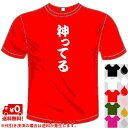 河内國製作所 「神ってるTシャツ」全5色。広島カープ漢字おもしろTシャツ 文字T-shirt おもしろてぃーしゃつ 半袖ドライTシャツ メール便は送料無料の商品画像