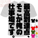 最高到達点 そこが俺の仕事場です。Tシャツ 全6色。バレーボールおもしろTシャツ リベロ専用 ドライ 半袖 メール便は送料無料 河内國製作所 文字 てぃーしゃつ tシャツ スポーツウェア 練習着 パロディ ウケ狙い 人気 ギャグ しゃれ ネタ ジョーク プレゼント 男女兼用