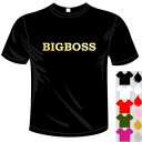 河内國製作所 「BIGBOSS(ビッグボス)Tシャツ」全5色。プロ野球おもしろTシャツ 文字T-shirt おもしろてぃーしゃつ 半袖ドライ メール便は送料無料