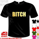 河内國製作所 「BITCH Tシャツ」全5色。ビッチおもしろTシャツ 文字T-shirt おもしろてぃーしゃつ 半袖ドライTシャツ メール便は送料無料