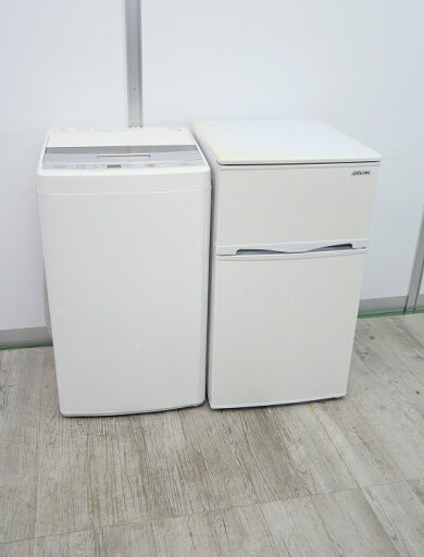 Abitelax製,アクア製/19年,17年式/96L,4.5kg/中古家電2点セット Abitelax製,アクア製/19年,17年式/96L,4.5kg/中古家電2点セット
