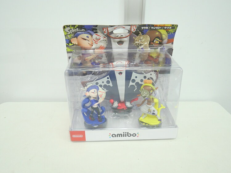 【未使用品】amiibo/スプラトゥーンシリーズ/すりみ連合セット/ウツホ/フウカ/マンタロー