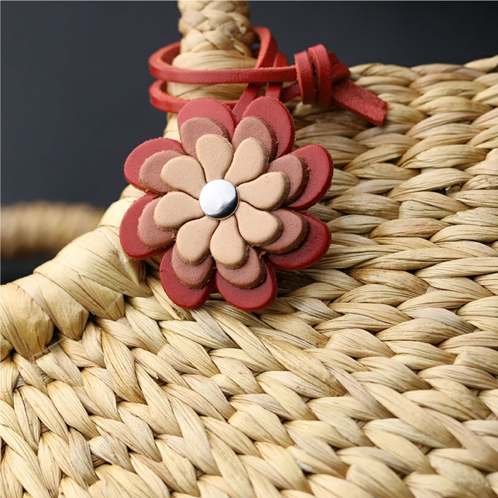 楽天KawaFactory自分でカラーを決めるオリジナルコサージュ　革小物　飾り　キーホルダー　 本革　雑貨 ファッション 花