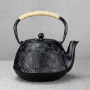 鉄瓶 茶瓶 ih対応 茶こし付き 花柄 急須 茶器 ガス 直火 鋳鉄 茶道具 鉄分補給