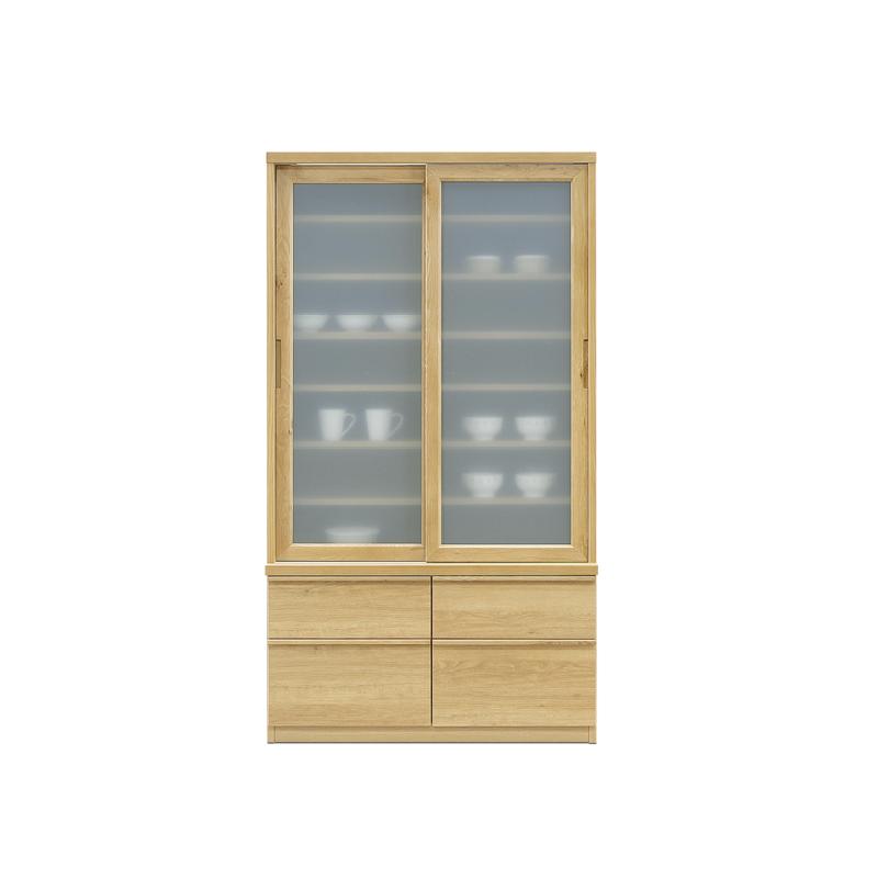 【開梱設置無料】 食器棚 完成品 キッチン収納 キッチンキャビネット レンジ台 カップボード キッチン 収納 棚 スライド 台所 ラック 食器 キッチンラック リビング収納 チェスト 100cm