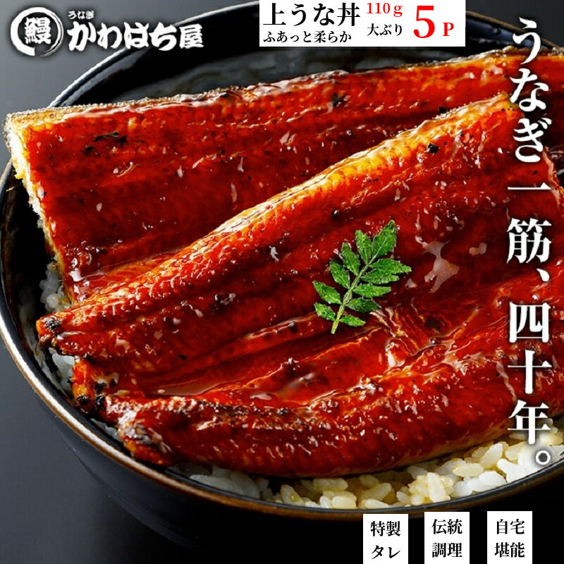 あす楽 うなぎ蒲 冷凍保存上蒲焼 110g×5P上うな丼5人前1人前小分 うなぎ 鰻 蒲焼 本格 お弁当のおかず 秋の土用 惣菜 花以外 ギフト 送料無料 お祝い記念日 贈り物 贈答品