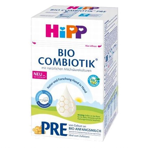 楽天かわいいグローバル【送料無料】HIPP ヒップ オーガニック 粉ミルク ビオ コンビオティック Pre プレ 0ヶ月〜 600g 海外通販