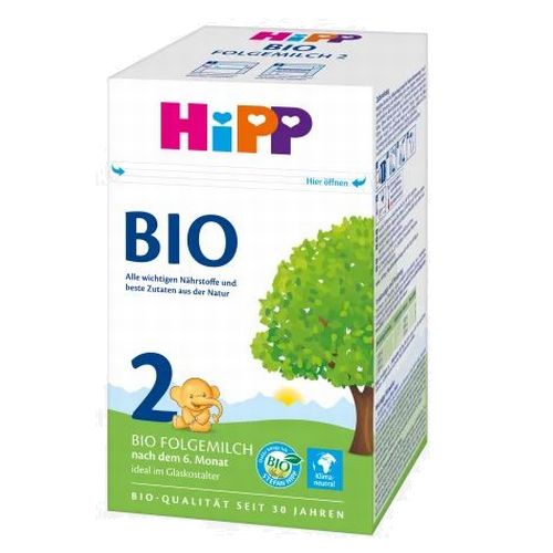 【送料無料】HiPP ヒップ BIO オーガニック 粉ミルク STEP2 6ヶ月〜 600g 海外通販