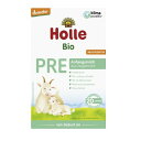 【Holle】Bio-Anfangsmilch PRE aus Ziegenmilch von Geburt an 内容量 400g(1箱) 広告文責（社名・連絡先電話番号） Kawaii Global GmbH、03-6311-4640 メーカー名 ホレ Holle 原産国名 ドイツ製 商品区分 オーガニック グラスフェッド粉ミルク 対応年齢 0ヶ月～Holle(ホレ) PRE オーガニック ヤギ粉ミルク 0ヶ月～ 400g は、特に生まれたての赤ちゃん、新生児用として作られた粉ミルクです。 ・ドイツ産オーガニックミルク使用 ・藻類油由来の DHA* (オメガ-3) ・乳糖のみを含む ・パーム油なし 味は母乳に近い味で、新生児に必要なたんぱく質・炭水化物・カルシウム・鉄分がたっぷり入っています。 ・ヤギの乳から作られた有機乳児用調製粉乳PRE EU有機山羊乳は、出生時の山羊乳から作られた有機乳児用ミルクPREに使用されます。 すべての成分は厳密に管理されており、可能な限り高いの安全性を目指しています。 母乳育児が不十分または不可能な場合の出生時からの特別な栄養に適しています。 やぎのミルクには牛乳と比べると、たんぱく質、脂質、カルシウムやビタミン類が豊富にふくまれています。 山羊のミルクは赤ちゃんにとっても栄養も含めアレルギーの原因となる「aS1-カゼイン」という成分が含まれていないなどとてもよいとされています。 ヤギのミルクには牛の粉ミルクに比べてたくさんの栄養素が含まれています。 やぎミルクには特に赤ちゃんに必要なアミノ酸が豊富に含まれていて、赤ちゃんがすくすく育っていく栄養素がたっぷりです。 山羊ミルクはタウリンを豊富に含んでいるのも特徴です。 約牛乳の20倍も含まれており赤ちゃんが飲む母乳と同量のタウリンが含まれています。 Holle(ホレ)社の粉ミルクとは 自然豊かなアルプス山脈で育てられた牛のミルクで製造されており、1933年創業当初から変わらず無添加のオーガニック製品にこだわり続けて80年以上も製造し続けています。 Holle (ホレ)社の製品とは アルプス山脈の土壌と生態系の営みのサイクルを重視したバイオダイナミック*【デメター農法】で管理し製造されています。 *【デメター農法】 オーガニックのさらに上を行く農法で、ドイツで提唱された土壌と生態系のサイクルを尊重している農法 ・スイス、オーガニック先進国ドイツのみにならず、ヨーロッパ全域、アメリカからも高い評価を得ています。　　 材料成分 全ヤギミルク**、乳糖*、全ヤギミルクパウダー**、 植物油(ひまわり油*、菜種油*)、炭酸カルシウム、 酒石酸水素コリン、微細藻類シゾキトリウム由来の油 、モルティエレラ・アルピナ由来のオイル、クエン酸ナトリウム、 クエン酸カリウム、L-チロシン、オルトリン酸カルシウム塩、 ビタミンC、L-トリプトファン、L-シスチン、硫酸鉄、 硫酸亜鉛、炭酸マグネシウム、パントテン酸、 ナイアシン、ビタミンE、硫酸銅、ビタミンA、ビタミンB6、 硫酸マンガン、葉酸、亜セレン酸ナトリウム、ビタミンK1、 ビタミンB1、ヨウ化カリウム、ビオチン、ビタミンD、ビタミンB12 *有機農業から **デメター農業から (ビオディナミック農法) 100 gの乳児用粉ミルクは、316 mlの全乳から作られます。 DHA (オメガ-3、乳児用ミルクに法律で義務付けられている) が含まれており、A2 タンパク質も天然に含まれています。 この製品に含まれるDHAは植物由来です(魚油ではなく藻類由来) 賞味期限 商品下部付近に記載（日/月/年） 保存方法 開封前は直射日光、高温多湿を避け、開封後は乾燥した場所（冷蔵庫ではない）に保管し3週間以内にご使用ください。 注意事項 ※お客様が通常と同じお買い物ステップで安心して海外の商品を購入できるよう、楽天市場から指定を受けた委託先である（株）コマースロボティクスがが、当店の店舗運営業務を行います。・当店でご購入された商品は、原則として、「個人輸入」としての取り扱いになり、全てドイツのベルリンからお客様のもとへ直送されます。・個人輸入される商品は、全てご注文者自身の「個人使用・個人消費」が前提となりますので、ご注文された商品を第三者へ譲渡・転売することは法律で禁止されております。 ・通関時に関税・輸入消費税が課税される可能性がありますが、関税、輸入消費税、通関手数料等が発生した場合は当店で負担致しますのでご安心ください。関税をお支払いいただいたお客様は、お問い合わせフォームからご連絡をお願い致します。＊色がある場合、モニターの発色の具合によって実際のものと色が異なる場合がございます。※ホレ Holle 粉ミルクの ”2箱以下” はドイツ郵便から、簡易的な梱包(プチプチと封筒)での発送となりますがご了承くださいませ。※メーカーによる商品のリニューアルにより、掲載画像のパッケージデザインとは異なる商品になる場合がございますのでご了承ください。気になる事があればご購入前にご確認ください。※賞味期限はドイツでは日/月/年の順に記載されております。