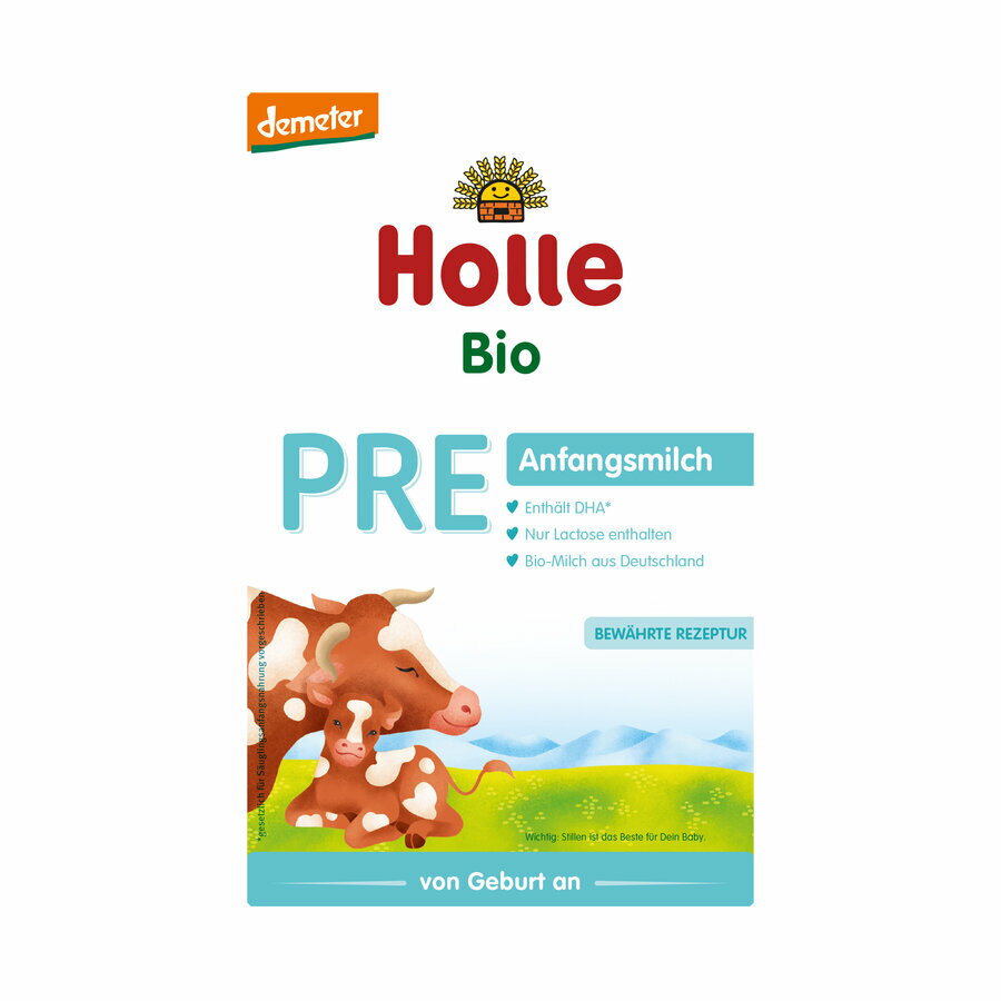 【送料無料】Holle ホレ オーガニック 粉ミルク PRE 0歳〜 新生児用 400g 海外通販