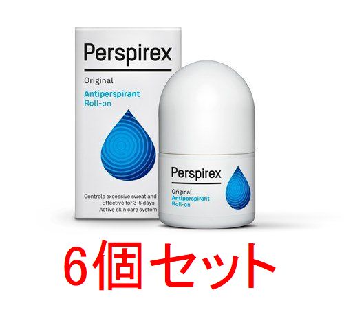 メーカー名 Riemann A/S 内容量 20ml x 6個セット 製造国 デンマーク製 商品区分 デオドラント 成分 アルコール、乳酸アルミニウム、塩化アルミニウム、シクロペンタシロキサン、ステアリン酸グリセリル、パルミチン酸セチル、水素化微晶質ワックス、硬化ヒマシ油 ・Perspirex パースピレックス オリジナル 20ml × 6個セットの成分、特徴 Perspirex パースピレックス オリジナル 20ml × 6個セット ヨーロッパで大人気のデオドラント!! PERSPIREX Original Roll-on 20ml × 6個 北欧 デンマーク発のパースピレックスは、ロールオンタイプのデオドラントです。 ワキ、手のひら、足裏などの気になる部分にお使いいただけます。衣類への色移りもありません。 ・仕事柄、外回りが多い方 ・スポーツなどアクティブな趣味を楽しまれる方 ・濃い色のシャツやカットソーを着用される方 使用方法 1)就寝前に、汗を抑えたい部位にパースピレックスを塗布。 2)パースピレックスを塗布した部位を、完全に乾かしてから着衣してください。 3)翌朝、塗布部位を汗取りシートや濡れたタオルなどで拭いてください。塗り直しの必要はありません。 輸入者名 本商品は個人輸入商品のため、購入者の方が輸入者となります。 広告文責 Kawaii Global GmbH、03-6311-4640 注意事項 ・当店でご購入された商品は、原則として、「個人輸入」としての取り扱いになり、全てドイツのベルリンからお客様のもとへ直送されます。 ・個人輸入される商品は、すべてご注文者自身の「個人使用・個人消費」が前提となりますので、ご注文された商品を第三者へ譲渡・転売することは法律で禁止されております。 ・通関時に関税・輸入消費税が課税される可能性がありますが、関税、輸入消費税、通関手数料等が発生した場合は当店で負担致しますのでご安心ください。関税をお支払いいただいたお客様は、お問い合わせフォームからご連絡をお願い致します。＊色がある場合、モニターの発色の具合によって実際のものと色が異なる場合がございます。