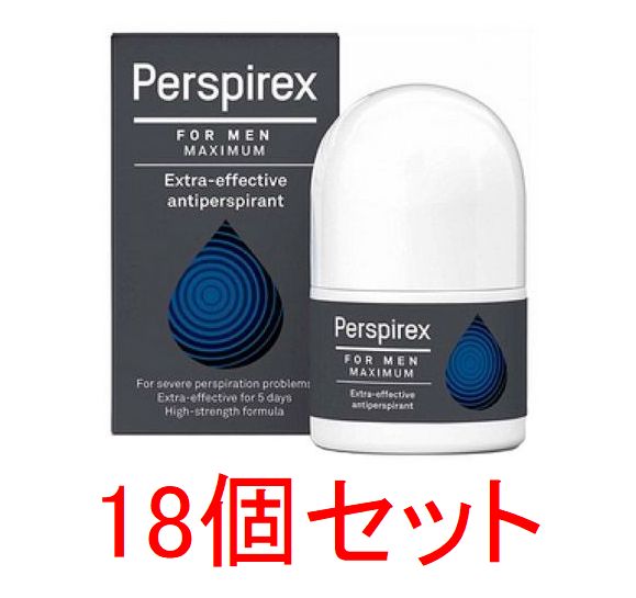 楽天かわいいグローバル【送料無料】Perspirex For Men パースピレックス メン マキシマム 20ml x 18個セット デオドラント 制汗剤海外通販