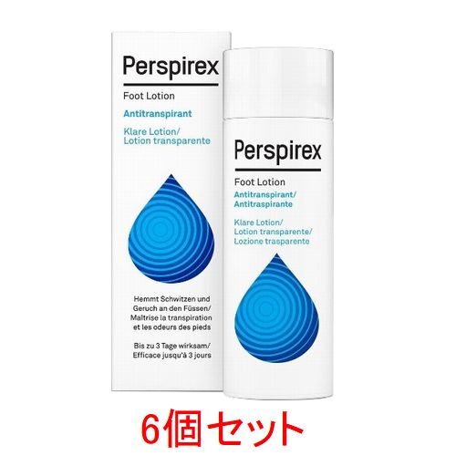 【送料無料】Perspirex パースピレックス フットローション 制汗剤 デオドラント 100ml x 6個セット 快適な足元をサポート 海外通販
