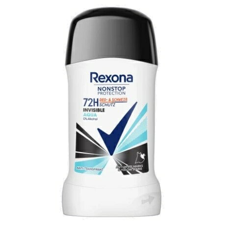 【送料無料】Rexona レクソーナ Invisible Aqua デオドラント インビジブル アクア スティック 72時間 50ml 海外通販