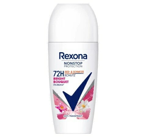 【送料無料】Rexona レクソーナ デオドラント Bright Bouquet ロールオン 72時間 50ml 海外通販