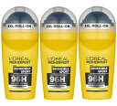 【送料無料】3個セット L'Or?al MEN ロレアル メン エキスパート デオドラント ロールオン インビンシブル スポーツ 96H 男性用 50ml 海外...