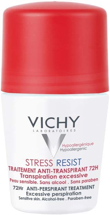 【送料無料】VICHY Deo Stress Resist Intense Perspiration ヴィシー デオドラント ストレス レジスト 72h ロールオン アルコールフリー 制汗剤 50ml 海外通販