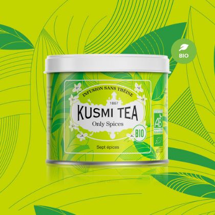 【送料無料】KUSMI TEA クスミティー オンリースパイス オーガニック メタルカン 100g 海外通販