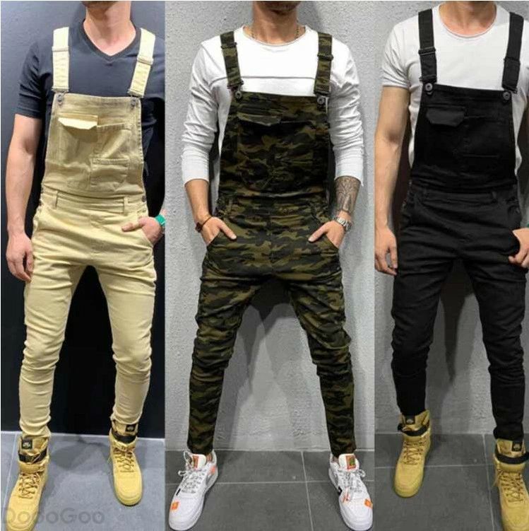 オーバーオール オーバーオール サロペット スキニー つなぎ ストレッチ 春秋 サロペット メンズ 着痩せ 迷彩 男性 ロングパンツ ワークカーゴパンツ カジュアル