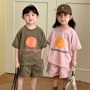 セットアップ キッズ 兄妹 服 女の子 男の子 ジャージ 上下セット ジュニア 赤ちゃん ベビー服 tシャツ 綿 半袖 ショートパンツ 子供服 スポーツウェア ...