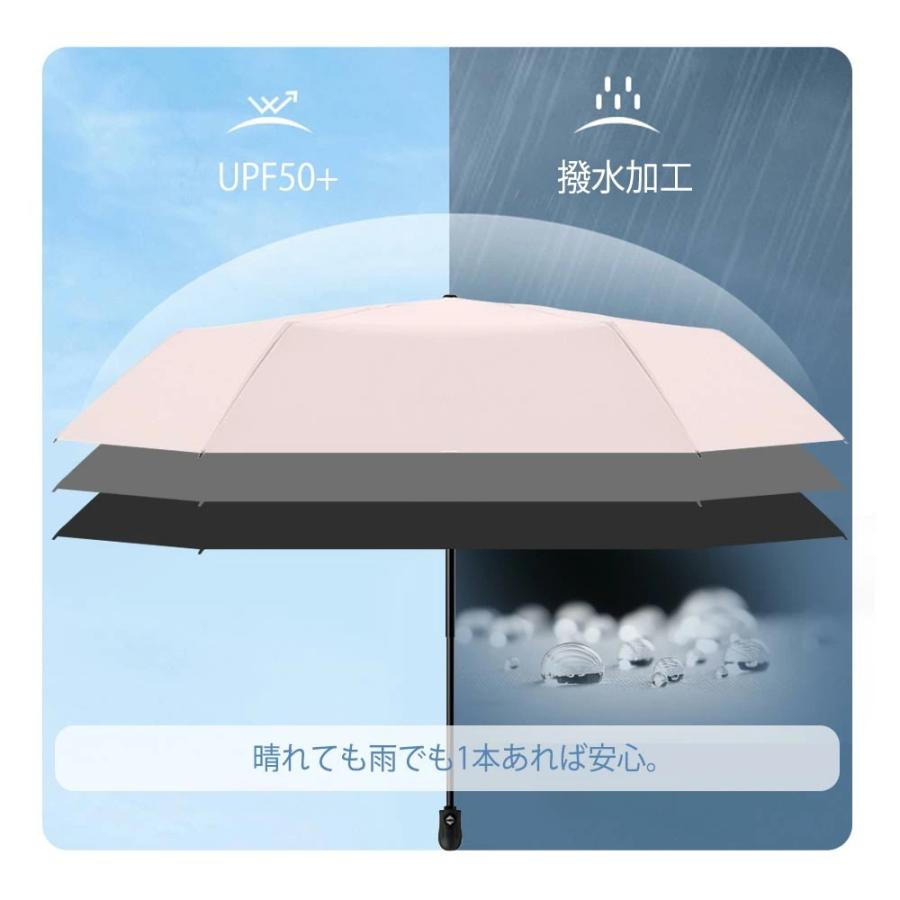 折りたたみ晴雨兼用傘 日傘 折りたたみ 完全遮光　折りたたみ 軽量 折りたたみ傘 ワンタッチ 紫外線対策 UVカット100% 自動開閉 晴雨兼用 日傘 雨傘 折り畳み傘大きい 6本骨 　日傘 折りたたみ 完全遮光 晴雨兼用