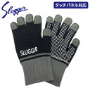 久保田スラッガー 手袋 野球 防寒用ニット手袋 両手用 タッチパネル対応 SW-24 ブラック プレゼント ギフト メール便対応