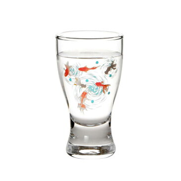 色が変わる冷感グラス 金魚 吟醸グラス 100ml おしゃれ ガラス グラス コップ 盃 酒器 冷感 色変化 夏 プレゼント ギフト お祝い 日本酒 ウイスキー GF-GG