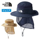 ザ・ノース・フェイス アウトドア キャンプ 帽子 ジュニア ノベルティサンシールドハット アーバンネイビー/ケルプタン NNJ02317(4)