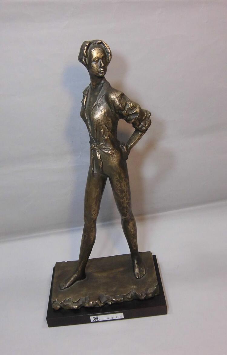 麗 人物 置物 胴製品 川原孝文作