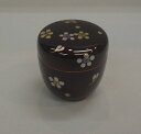 溜塗梅蒔絵(内梨子地) 中棗