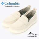 コロンビア レディース 防水 レインスニーカー マイレージレイン ウォータープルーフ ローファー columbia MYLEAGE RAIN WATERPROOF LOAFER YL1397 191 CHALKl チョーク レインシューズ 雨 ローカット 【送料無料】