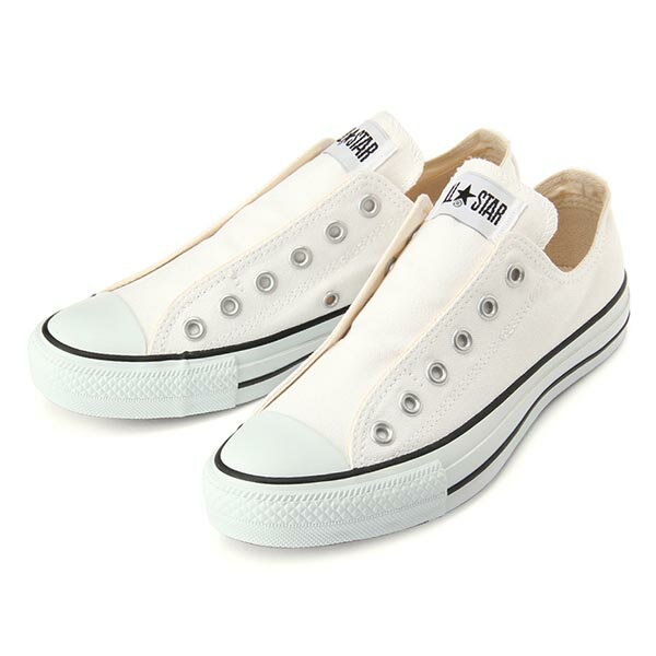 コンバース メンズ レディース キャンバス スリッポン スニーカー オールスター スリップ3 ローカット ホワイト白　converse allstar slip3 