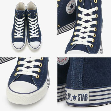 コンバース スニーカー レディース メンズ ハイカット オールスター 40S ストライプドソール ネイビー紺 ホワイト白 キャンバス converse ALLSTAR 40S STRIPEDSOLE HI 送料無料