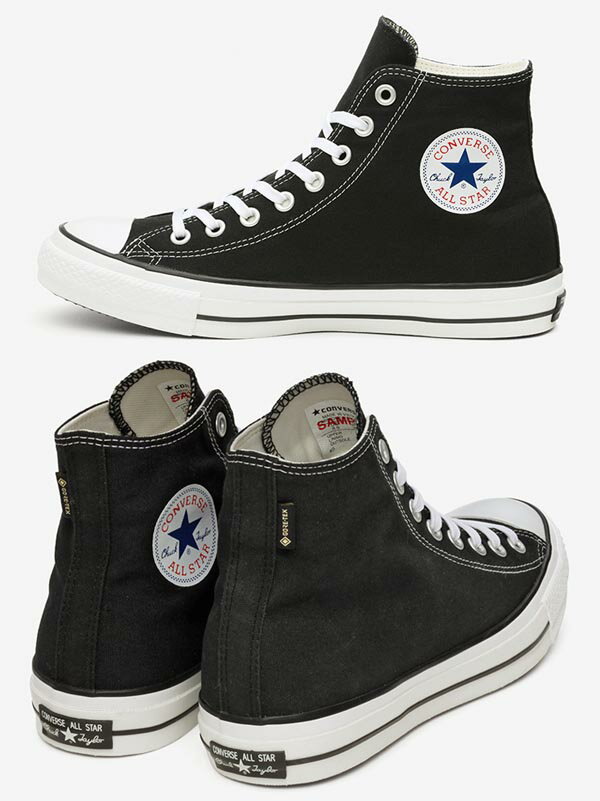 コンバース レインスニーカー メンズ レディース 透湿防水 オールスター100 ゴアテックス ハイカット converse allstar 100 gore-tex hi ブラック 100周年モデル送料無料