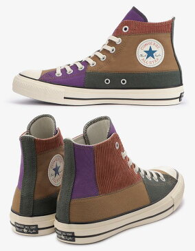 コンバース メンズレディーススニーカー オールスター 100 パッチワーク ハイカット オーカー/レッド converse allstar 100 PATCHWORK hi 送料無料