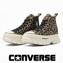 コンバース オールスター (R) トレックウェーブ アニマルファー ハイカット 厚底 converse allstar r trekwave animalfur hi レパード ヒョウ スニーカー レディース 31310230 レオパード