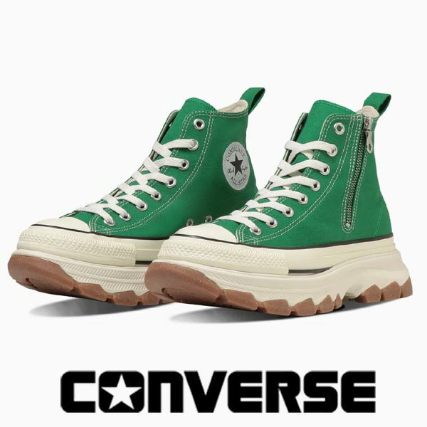 コンバース オールスター (R) トレックウェーブ Z ハイカット 厚底 converse allstar r trekwave z hi グリーン 313108110 スニーカー キャンバス ジッパー メンズ レディース 【送料無料】のサムネイル