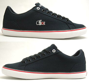 ラコステ スニーカー メンズ キャンバス LEROND 218 1 QSP ネイビー/ホワイト lacoste cam0148 092 【10%OFF】靴シューズ 送料無料