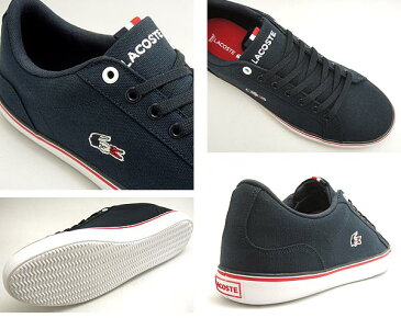 ラコステ スニーカー メンズ キャンバス LEROND 218 1 QSP ネイビー/ホワイト lacoste cam0148 092 【10%OFF】靴シューズ 送料無料